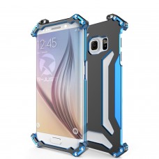 Samsung Galaxy S6 Edge - R-Just Outdoor Ultra Light Aviation Aluminium Drop-Proof Metal Phone Protective Cover Case - Blue